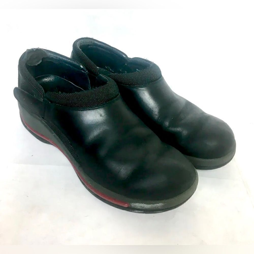 Dansko Black Leather Professional Clogs Work Nurse Shoes Size 41 ~ 10.5-11